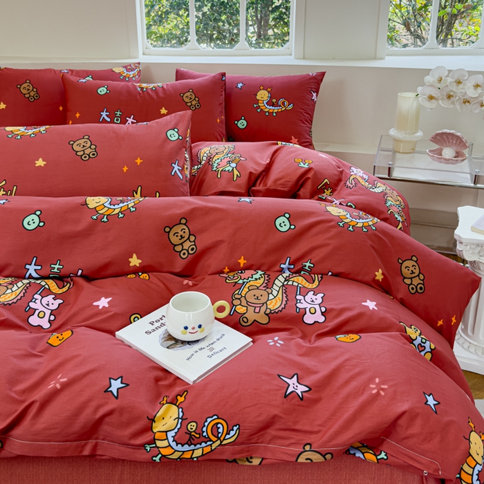 91家纺网 家纺一手货源 找家纺 （总）感遇 2024新款全棉印花四件套