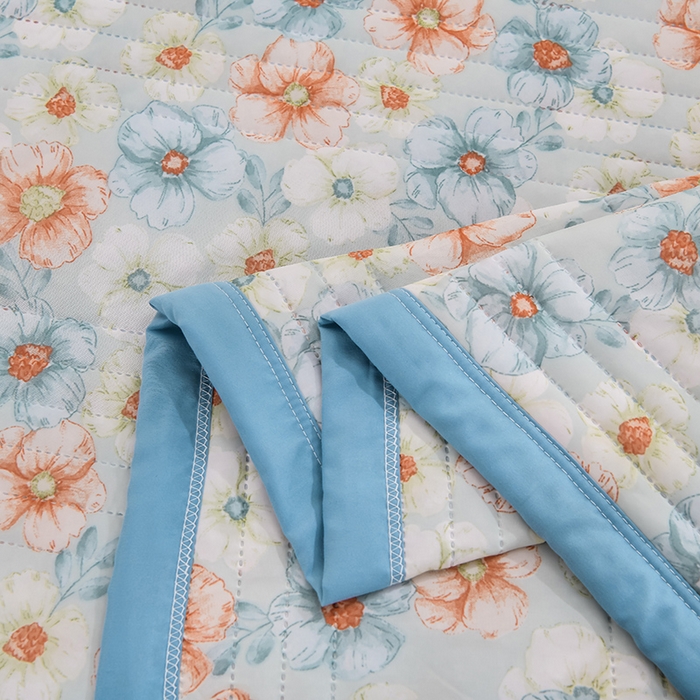 91家纺网 家纺一手货源 找家纺 圣楚家纺  2024新款透气舒爽凉感丝夏被夏凉被空调被 缤纷盛夏