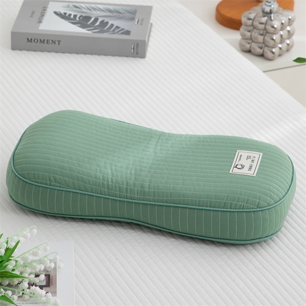 91家纺网 家纺一手货源 找家纺 （总）织布人 2024新款荞麦枕韩式全棉砂洗棉s腰面包荞麦枕颈椎枕午睡枕头