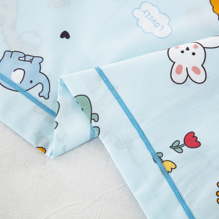 91家纺网 家纺一手货源 找家纺 乐秀家纺 2026新款卡通全棉枕套儿童幼儿园枕头动物王国