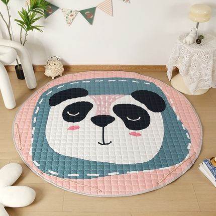 91家纺网 家纺一手货源 找家纺 沁童 收纳垫直径1.5m 熊猫宝宝