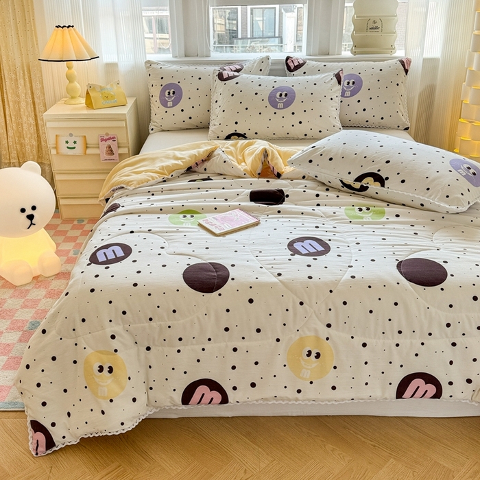 91家纺网 家纺一手货源 找家纺 （总）慕尚家纺2025新款双层纱水洗夏被子被芯