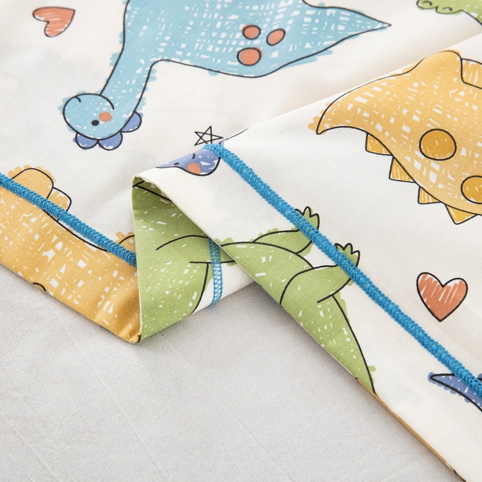 91家纺网 家纺一手货源 找家纺 乐秀家纺 2026新款卡通全棉枕套儿童幼儿园枕头侏罗纪