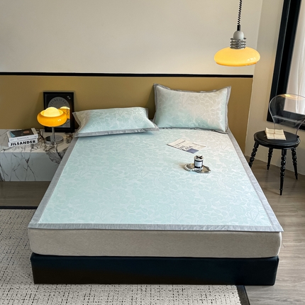 91家纺网 家纺一手货源 找家纺 （总）倾慕 2024新款提花凉感凉席