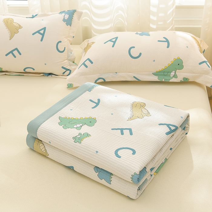 91家纺网 家纺一手货源 找家纺 圣楚家纺 2024新款A类泡泡棉夹棉床盖