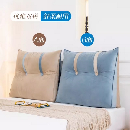 91家纺网 家纺一手货源 找家纺 （总）碧尔家居 2025新款床上靠垫靠背加高床头靠枕可拆洗榻榻米客厅软包靠背垫