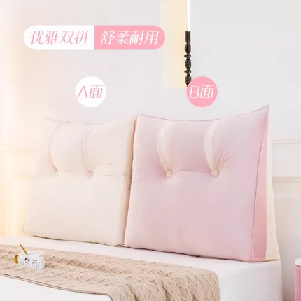 91家纺网 家纺一手货源 找家纺 （总）碧尔家居 2025新款床上靠垫靠背加高床头靠枕可拆洗榻榻米客厅软包靠背垫