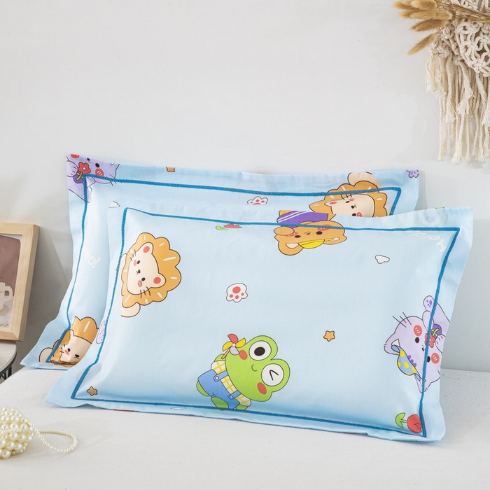 91家纺网 家纺一手货源 找家纺 乐秀家纺 2026新款卡通全棉枕套儿童幼儿园枕头卡通宝贝
