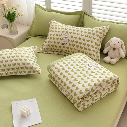 91家纺网 家纺一手货源 找家纺 （总）圣楚家纺 2024新款清柔泡泡纱夏被