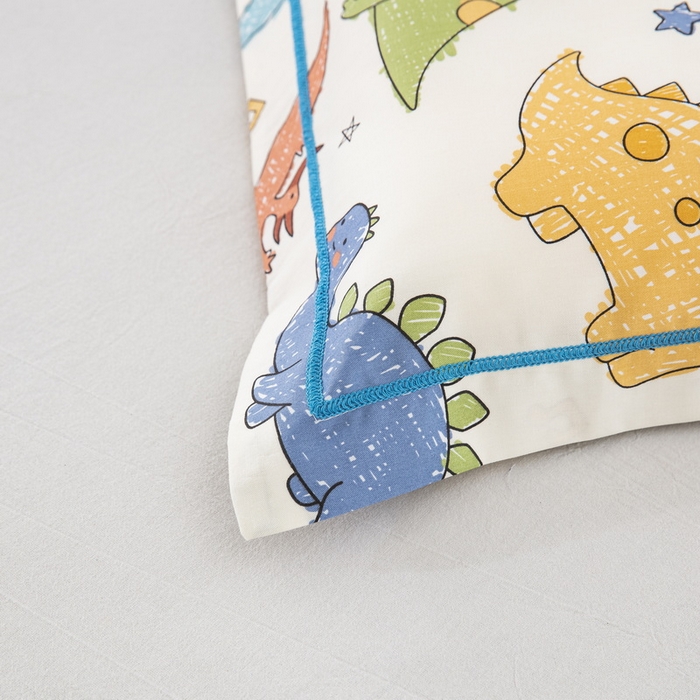 91家纺网 家纺一手货源 找家纺 乐秀家纺 2026新款卡通全棉枕套儿童幼儿园枕头侏罗纪