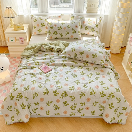 91家纺网 家纺一手货源 找家纺 （总）慕尚家纺2025新款双层纱水洗夏被子被芯