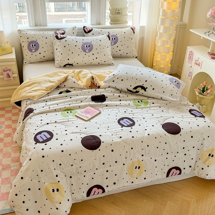 91家纺网 家纺一手货源 找家纺 （总）慕尚家纺2025新款双层纱水洗夏被子被芯