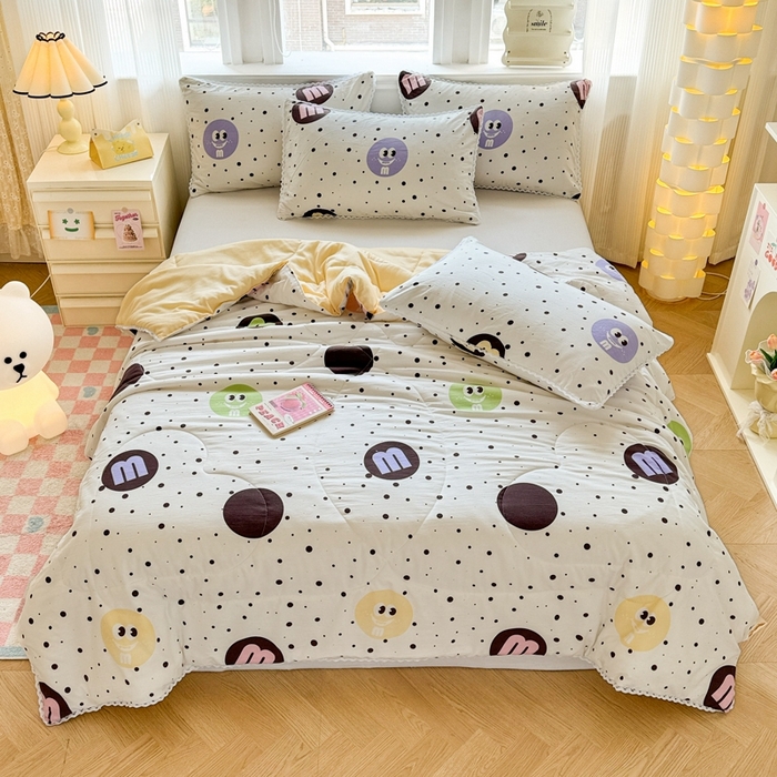 91家纺网 家纺一手货源 找家纺 （总）慕尚家纺2025新款双层纱水洗夏被子被芯