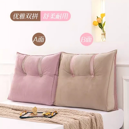 91家纺网 家纺一手货源 找家纺 （总）碧尔家居 2025新款床上靠垫靠背加高床头靠枕可拆洗榻榻米客厅软包靠背垫