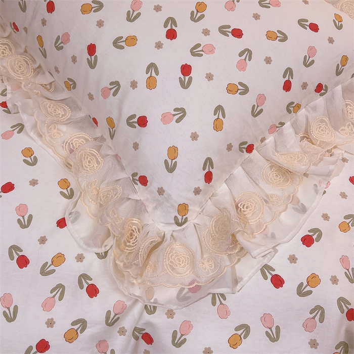 91家纺网 家纺一手货源 找家纺 恒爱家纺 2024新款梦幻情缘全棉公主风四件套 命运女神