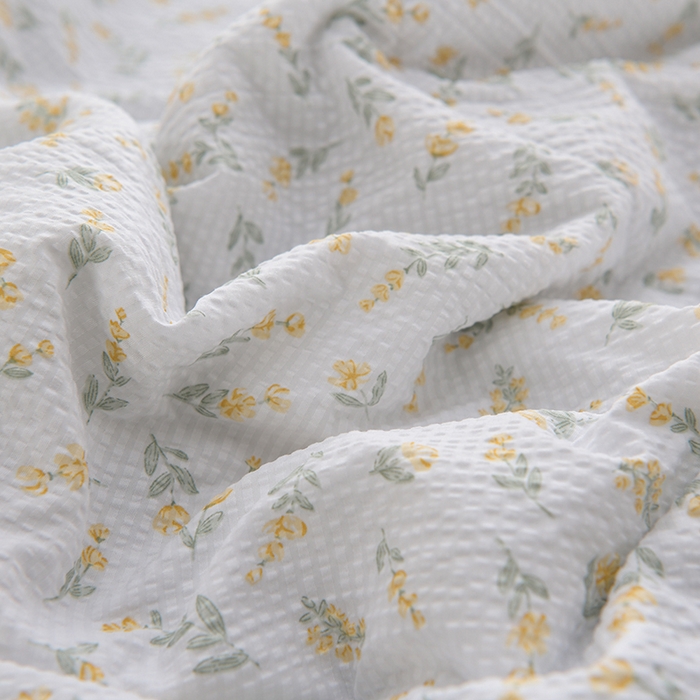 91家纺网 家纺一手货源 找家纺 圣楚家纺 2024新款清柔泡泡纱夏被 七里香