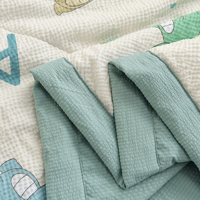 91家纺网 家纺一手货源 找家纺 圣楚家纺 2024新款清柔泡泡纱夏被 甜馨宝贝