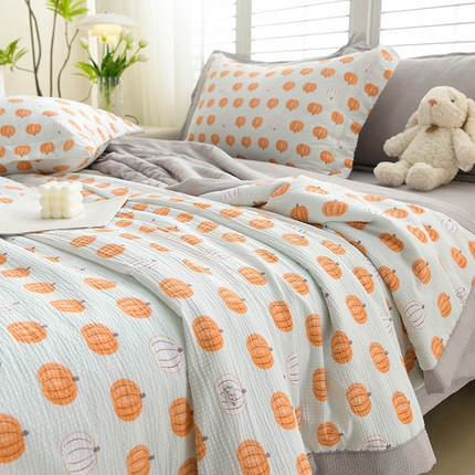 91家纺网 家纺一手货源 找家纺 （总）圣靓家纺 2025新款清柔泡泡纱小提花单夏被夏被四件套