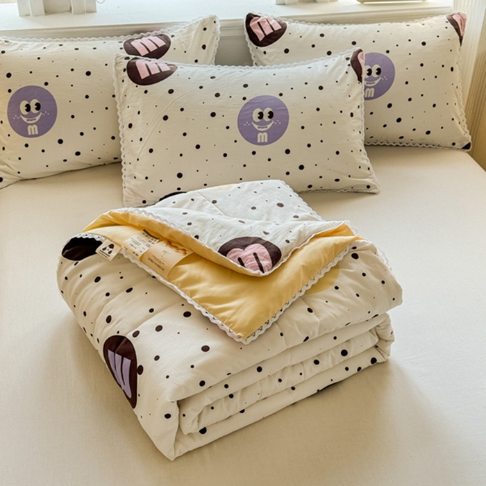 91家纺网 家纺一手货源 找家纺 （总）慕尚家纺2025新款双层纱水洗夏被子被芯