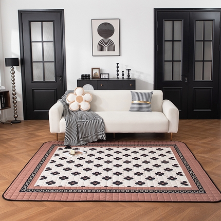 迦娜 2024新款高级感复古乳胶客厅卧室现代轻奢沙发地垫耐脏防滑地毯 米兰达