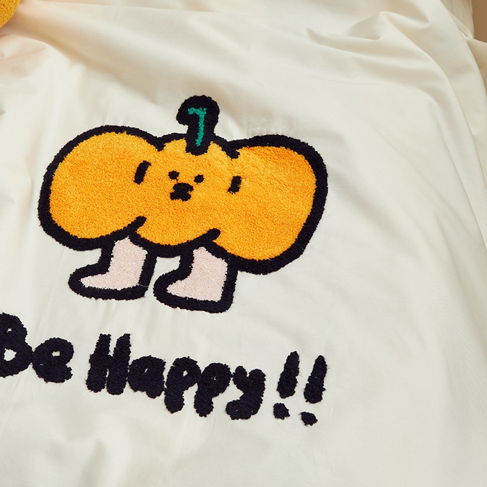 91家纺网 家纺一手货源 找家纺 怡家居 2024新款全棉印加绣夏被 夏被-南瓜