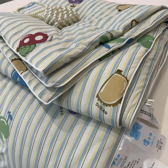 91家纺网 家纺一手货源 找家纺 奈萝家纺 2024新款A类凉感丝小凉皮夏被可机洗夏被新品空调被 字母