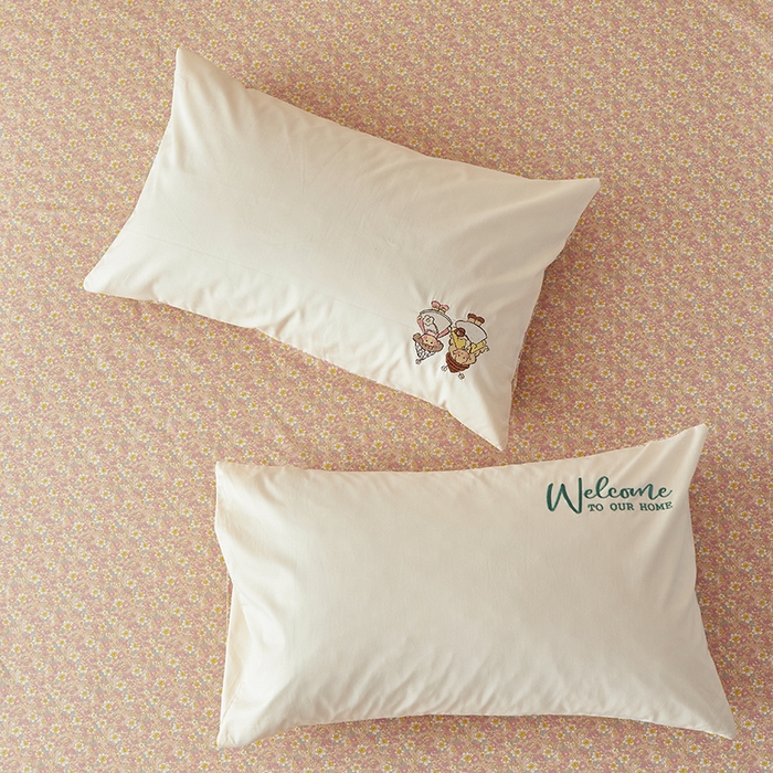 91家纺网 家纺一手货源 找家纺 怡家居 2024新款全棉印花加绣花四件套 粉色女孩