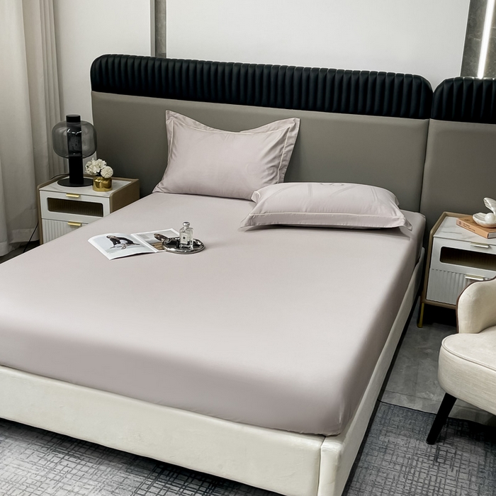 91家纺网 家纺一手货源 找家纺 艾迪尚家纺 2025新款天丝棉提花单床单 莫里卡 摩卡灰