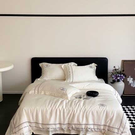 91家纺网 家纺一手货源 找家纺 （总）馨蕊家居 2024新款LF超柔系列60天丝棉四件套-爱丽丝