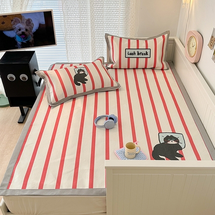 昔可家纺 2024新款A类900D大版冰丝席 晚安猫