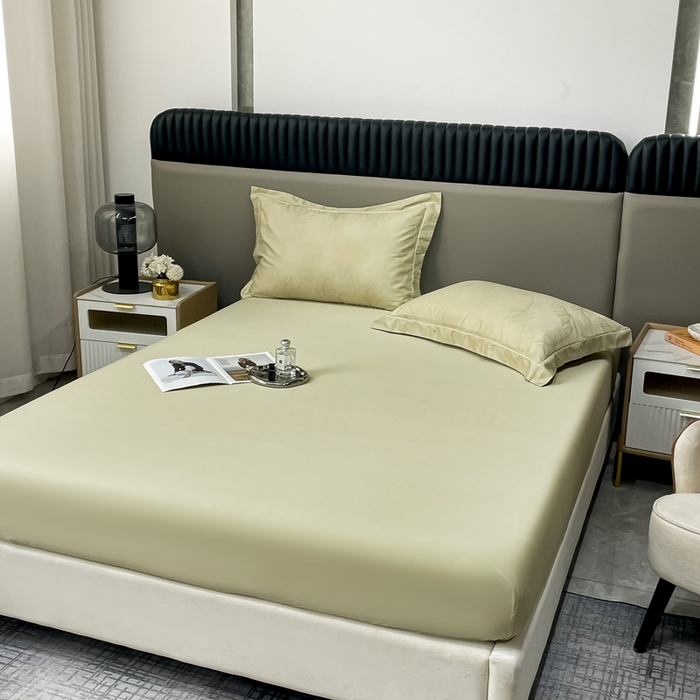 91家纺网 家纺一手货源 找家纺 艾迪尚家纺 2025新款天丝棉提花单床单 羽翼 露丝卡