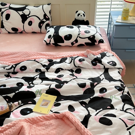 91家纺网 家纺一手货源 找家纺 （总）花伞家居 2024新款全棉豆豆绒夏被大豆夏被春秋被（提供买家秀加V）