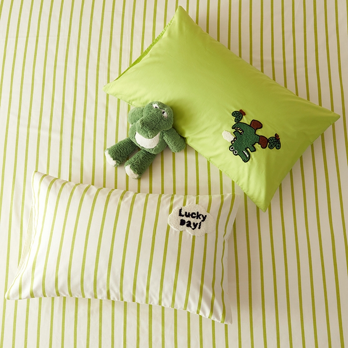 91家纺网 家纺一手货源 找家纺 怡家居 2024新款全棉印花加绣花四件套 小鳄鱼