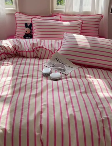 91家纺网 家纺一手货源 找家纺 （总）857家居 2024新款贝壳边四件套