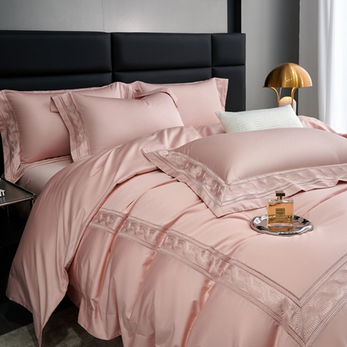 91家纺网 家纺一手货源 找家纺 榻尚家居 2024新款阿瓦提贡缎长绒棉四件套-伊芙琳 伊芙琳 珠玉