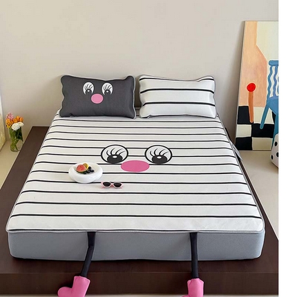 91家纺网 家纺一手货源 找家纺 （总）觅糖家纺 2024新款创意大版数码异型床笠款凉席