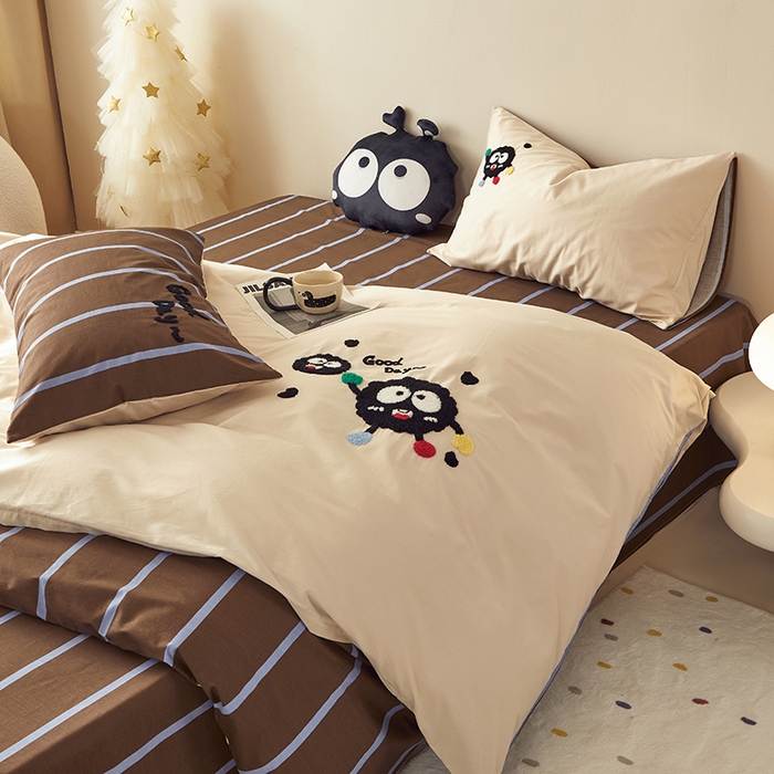 91家纺网 家纺一手货源 找家纺 （总）怡家居 2024新款全棉印花加绣花四件套