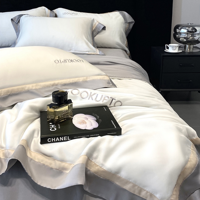 91家纺网 家纺一手货源 找家纺 （总）优悦生活馆 2024新款工艺款冰丝刺绣夏被-蔚涞