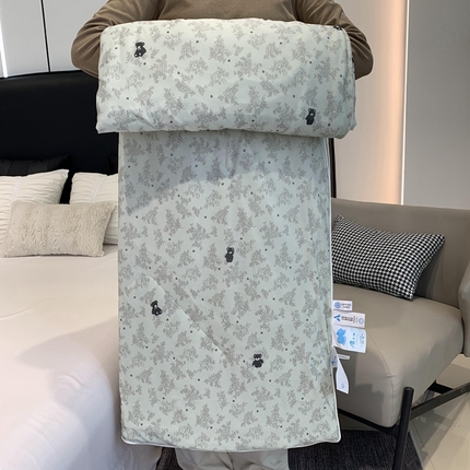 91家纺网 家纺一手货源 找家纺 奈萝家纺 2024新款A类凉感丝小凉皮夏被可机洗夏被新品空调被 小熊乖乖