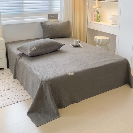 91家纺网 家纺一手货源 找家纺 （总）静家居-简约原创家纺 2024新款A类简约纯棉华夫格单品系列-单床单