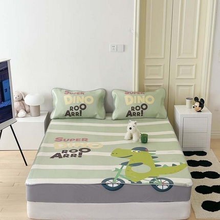 91家纺网 家纺一手货源 找家纺 （总）觅糖家纺 2024新款创意大版数码异型床笠款凉席