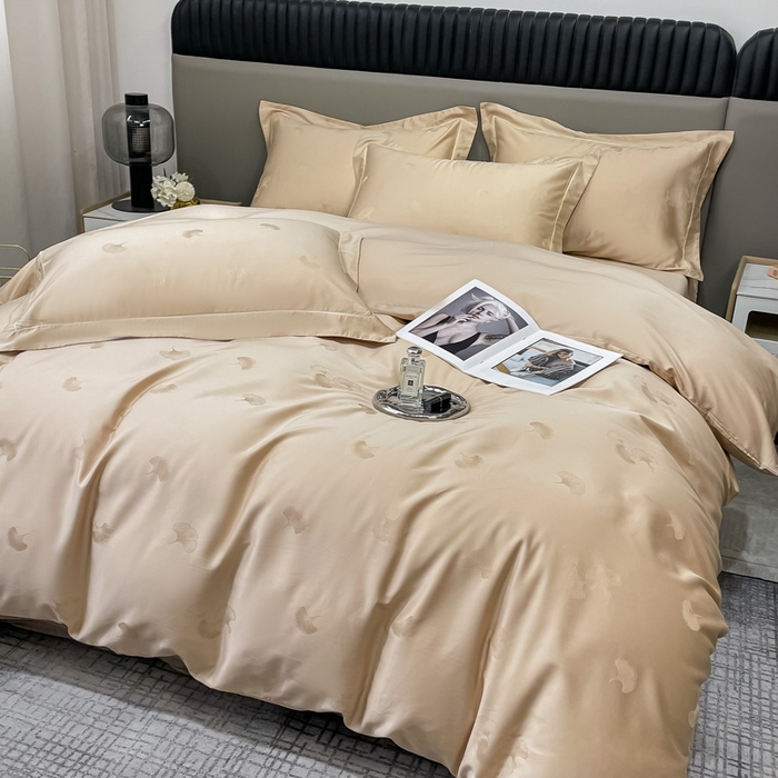 91家纺网 家纺一手货源 找家纺 2025新款天丝天丝棉提花单被套 羽记 布莱克