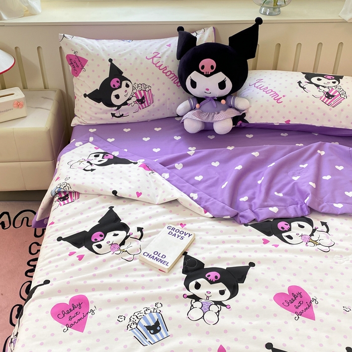 91家纺网 家纺一手货源 找家纺 博雅 2024新款全棉三丽鸥夏被（要买家秀联系客服） 甜筒库洛米