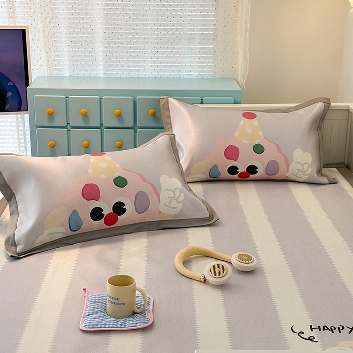 91家纺网 家纺一手货源 找家纺 昔可家纺 2024新款A类900D大版冰丝席 开心曲奇