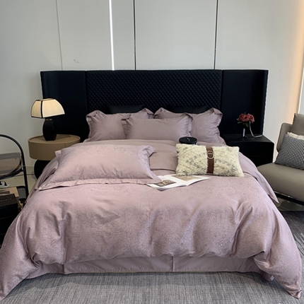 91家纺网 家纺一手货源 找家纺 （总）莱豫 2025新款100支新疆阿克苏长绒棉提花四件套