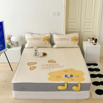 91家纺网 家纺一手货源 找家纺 （总）觅糖家纺 2024新款创意大版数码异型床笠款凉席