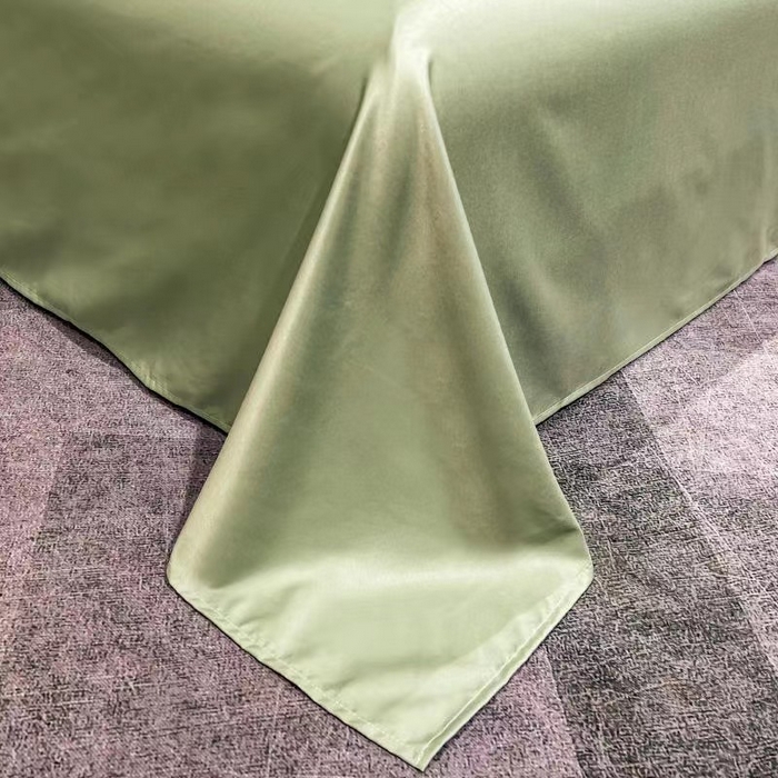 91家纺网 家纺一手货源 找家纺 丽卡家纺 2024新款水洗真丝夏被四件套 棋盘格