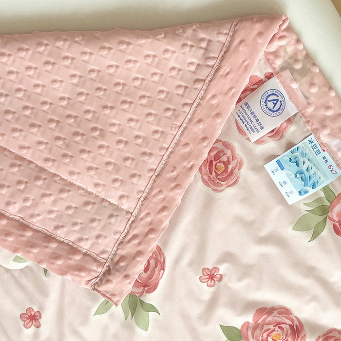 91家纺网 家纺一手货源 找家纺 梵克保罗 2024新款凉感丝豆豆被夏凉被空调被 芳华