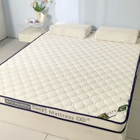 91家纺网 家纺一手货源 找家纺 缔莱被业 2024新款乳胶床垫软垫家用租房宿舍学生Q弹乳胶记忆棉垫--字母 菱形白（白）
