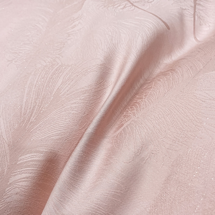 91家纺网 家纺一手货源 找家纺 艾迪尚家纺 2025年新款天丝棉提花单床笠 羽翼 梅子粉